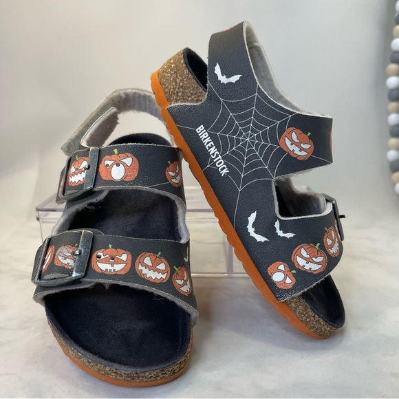 Birkenstock Other - Birkenstock KIDS Milano Birko-Flor Halloween Pumpkin Buckle Strap size 9